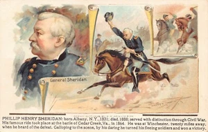 Phillip Henry Sheridan Born Albany NY 1908 Donaldson Set, Postcard - Picture 1 of 2