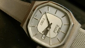 Authentic HMT Kailash 21 Jewels Automatic Day Date Men's Rare vintage watch - Picture 1 of 12