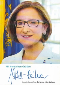 Johanna MIKL-LEITNER - Österreich, Landeshauptfrau Niederösterreich, Original! - Picture 1 of 1