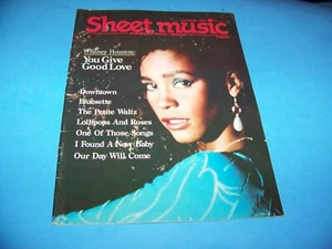 Sheet Music Magazine "Whitney Houston" Vintage 1987 - Picture 1 of 4