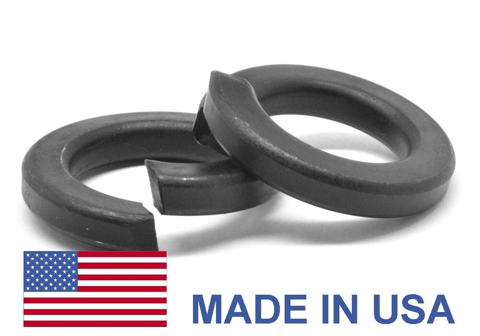 ASMC INDUSTRIAL 7/16" Grade 8 Regular Split Lockwasher - USA Alloy Steel Black Oxide