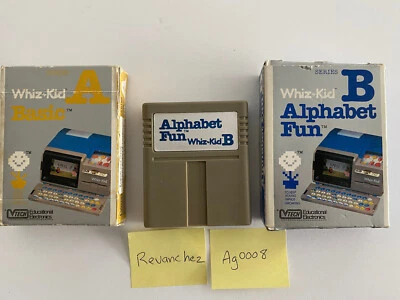 VTech Talking Whiz Kid Computer 1986 Card Basic Alphabet Series A and B Complete - Image 1 of 4