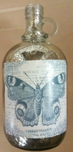 Home Decor Bottle Glass Vintage Bottle Storage Drinkware 28cm High - Picture 1 of 1