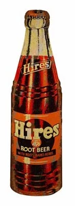 HIRES ROOT BEER SINCE 1876 GLASS SODA BOTTLE HEAVY DUTY USA MADE METAL ADV SIGN - Picture 1 of 1