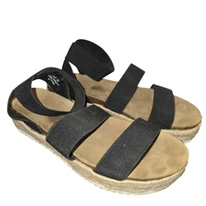 Mandy Espadrille Platform Sandals - Elastic Straps - Comfort - Size 10M - Picture 1 of 5