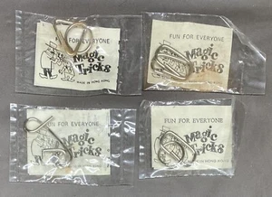 Vintage Spaß für alle Zaubertricks Draht Puzzle Lot - Bild 1 von 9