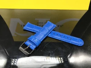 NUEVO Invicta Cuero Genuino 22mm Azul Correa de Repuesto Liberación Rápida AUTÉNTICO - Imagen 1 de 3