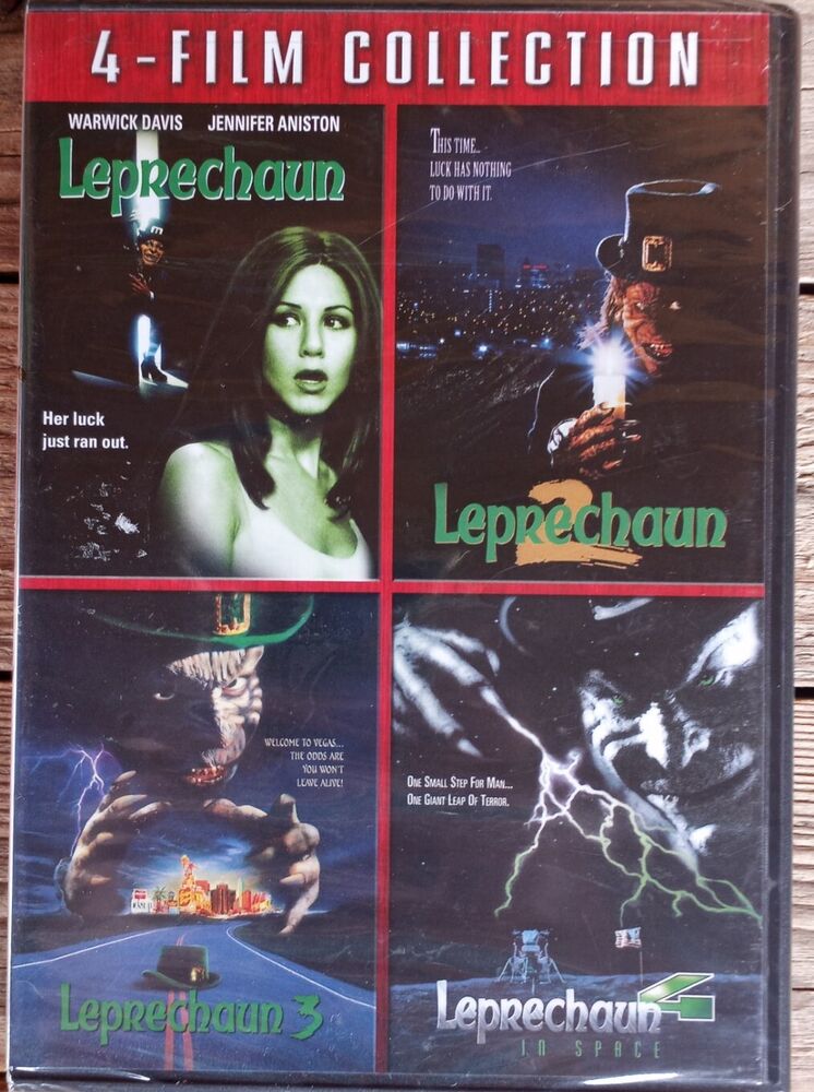 4 Film Collection Leprechaun 1, 2, 3, & 4 New/Sealed DVD 1990's