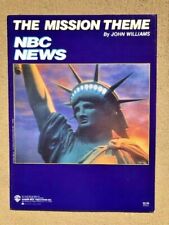 Composer JOHN WILLIAMS sheet music RARE!! NBC NIGHTLY NEWS: THE MISSION THEME 86