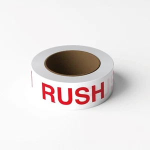 Cinta de embalaje de sellado preimpresa RUSH 2"" x 330""/110 yardas preimpresa (36 rollos) - Imagen 1 de 6