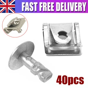 40x Screw Body Clip For Rover 75 MG ZT Metal Engine Cover Undertray Fitting - Picture 1 of 6