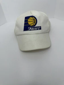 Vintage Indiana Pacers White Snapback Hat Cap Universal Official NBA 90s Retro - Picture 1 of 5