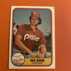 Bob Boone #4 Fleer 1981 Baseball Card (Philadelphia Phillies) VG