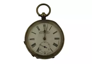 Antique silver H Samuel Acme lever key wound pocket watch - Picture 1 of 5
