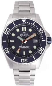 LORENZ Aquitania 030231BB Orologio Uomo Automatico Blu Sub 1000 Metri<br />+ Cin - Foto 1 di 1