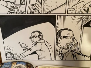 BEARDZZERKER COMIC ORIG KUNST 11 X 17 VON BILL MAUS, BILL & TED PARODIE, RUPERT & ED - Bild 1 von 12