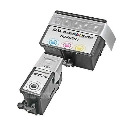 2PK #10 COLOR BLACK Ink for Kodak 8946501 1215581 Kodak All-In-One Hero ESP 9250 - Image 1 of 4