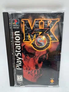 Mortal Kombat 3 (Sony PlayStation 1, 1995) Complete Manual And Reg Card Long Box - Picture 1 of 11