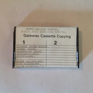 Vtg 1983 Steve Melling Quintet BBC Jazz Club Cassette Tape Hutton Talbot Taylor - Picture 1 of 12