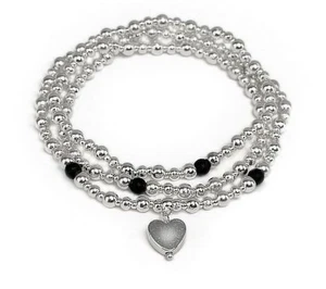 Vestopazzo Bracciale El. 3 Giri Cuore Pendente LO00408 - Foto 1 di 1
