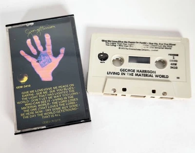 George Harrison Cassette Tape 1973 Living in the Material World Apple Records - Image 1 of 4