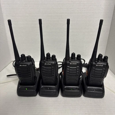 2x Sets of Arcshell AR-5 Two-Way Walkie Talkies w/ Chargers Tested Working - Image 1 of 3