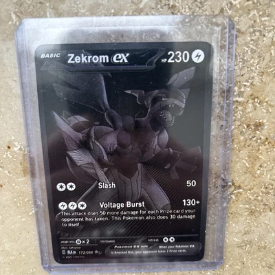 Zekrom EX -  172/086 - S&V Black Bolt English - Pokémon TCG (PACK FRESH, NM) - Bild 1 von 2