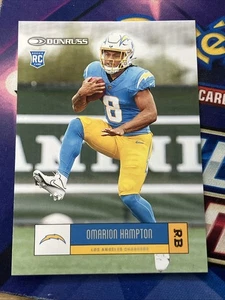 Omarion Hampton - 2025 Donruss Retro 2005 Rookie #R05-OMH Caricabatterie RC - Foto 1 di 2