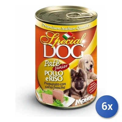 6x Patè Für Hunde Monge 0106 Special Dog - Bild 1 von 2