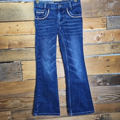 Youth Girl's 7S Cruel Girl 靴子牛仔裤 23 英寸内缝粉色口音 — 第 1/4 张图片