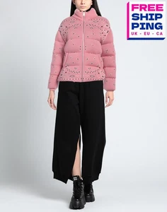 RRP €3200 ALANUI Bandana Jacquard Wool Down Puff Knitted Jacket Size M High Neck - Picture 1 of 6