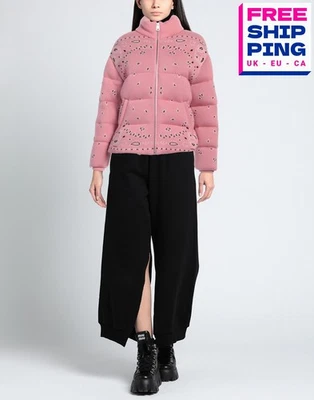 RRP €3200 ALANUI Bandana Jacquard Wool Down Puff Knitted Jacket Size M High Neck - Image 1 of 4