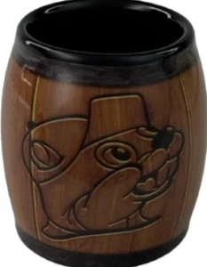 Buc-ee's Glass Shot Glass Barrel Print Logo Beaver - Picture 1 of 1