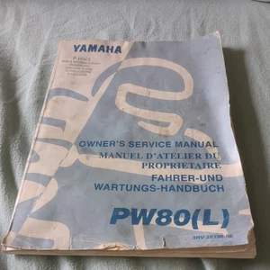 Yamaha PW80 (L)Genuine Workshop Owners Service Manual Book 3RV-28199-8a - Picture 1 of 3
