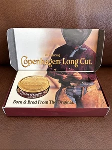 1997 Copenhagen Long Cut Smokeless Tobacco Cowboy Advertising, Coupon, Can, Ltr - Picture 1 of 17