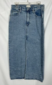 Universal Thread Damen Denim Maxi blau Jeansrock Y2K Frontschlitz Boho Größe 8 - Bild 1 von 9