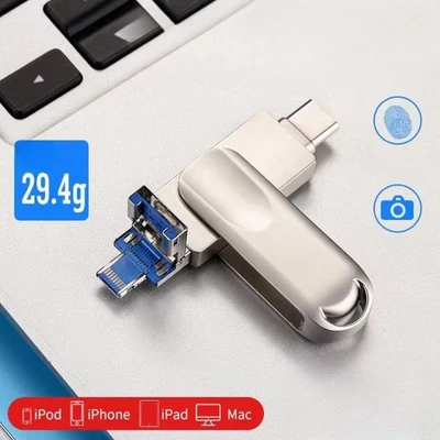Clé USB 3.0 ultra-grande capacité  4 en 1  de 512 GO Android Type C - Photo 1/4