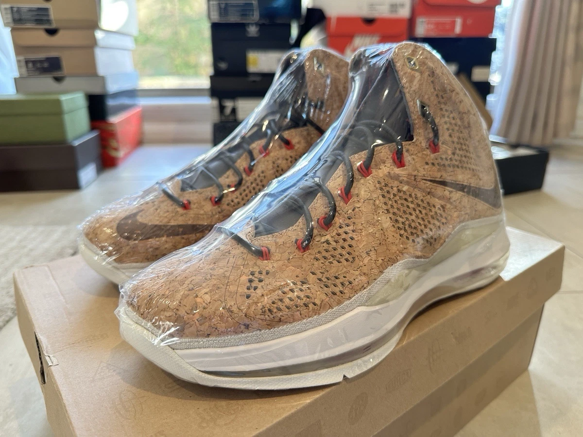 未使用NIKE ナイキ LEBRON10 EXT CORK QS US10.5 Nike LeBron 10 X EXT QS Cork Limited Edition (580890-200) | NIKE