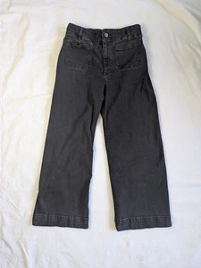 ANTHROPOLOGIE Pilcro Jeans schwarz The Day Tripper Wide Leg Crop Denim 27 - Bild 1 von 14