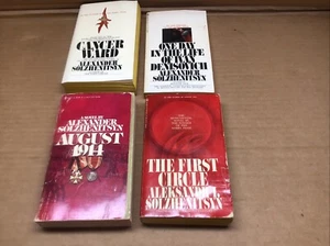 4 Alexander /Aleksandr Solzhenitsyn PB Ivan Denisovich Cancer Ward August 1914 - Imagen 1 de 4