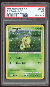 Turtwig 2007 Pokemon Diamond Pearl D&P #DP01 Black Star Promo Holo Karte PSA 7 - Bild 1 von 2