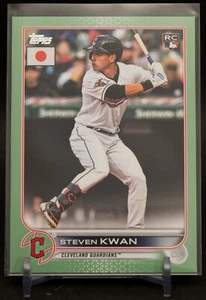 Steven Kwan 2022 Topps Japan Edition Baseball Jade Parallel RC Rookie Card 12/75 - Bild 1 von 2