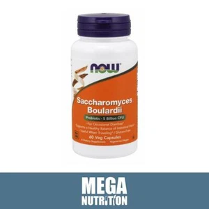 NOW Foods Saccharomyces Boulardii Hefe probiotisch 60 pflanzliche Kapseln | Verdauung - Bild 1 von 1