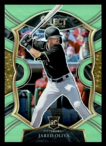 2021 Panini Select Neon Green Prizm #77 Jared Oliva SN,RC #/99 - Picture 1 of 2