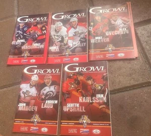 5 Growl Florida Panthers 2012 Programm vs Canucks Capitals Pinguine Jets Senatoren - Bild 1 von 14