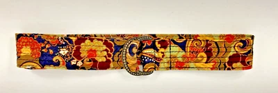 J Crew Paisley Belt M / L Fabric Metal Buckles - Image 1 of 4