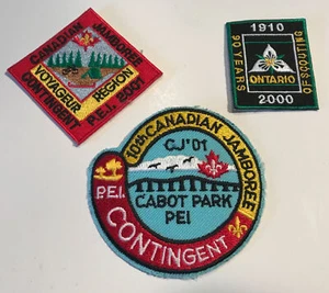 Insignias Canadian Jamboree PEI Contingent Scouts Canada - Lote de 3 - Imagen 1 de 4