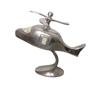 Helicopter Chrome MOP Vintage Made In India MCM 10.25" tall moving blade - Picture 1 of 12