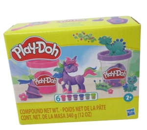 Pack of 6 Hasbro Play-Doh Brilliant Sparkle Collection Arts & Crafts Toys 12 oz - Picture 1 of 7