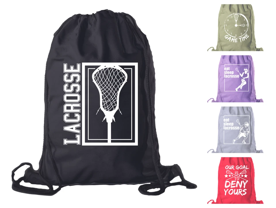 Lacrosse bags| Cotton drawstring Backpacks for Parties and events! - Image 1 of 1